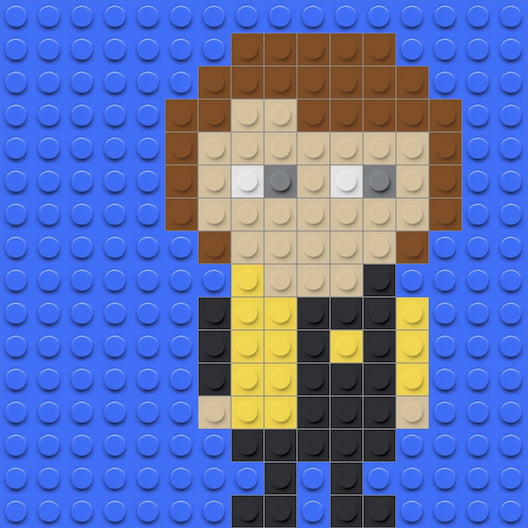 Mosa&iuml;que briques LEGO Cedric Diggory Harry Potter